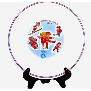 Rare Corelle 1984 Winter Olympics Sports Sarajevo Bowl Dish Campbells Kids VTG